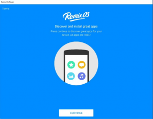 Phần mềm Remix OS Player.