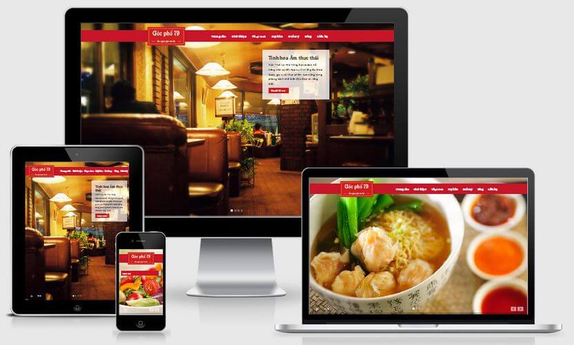 Xu hướng thiết kế website nhà hàng hiện đại