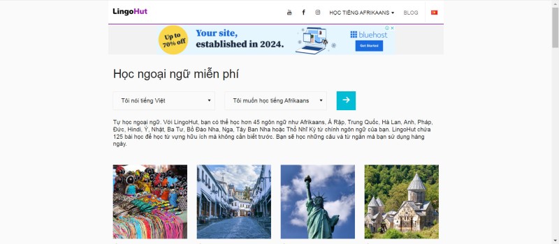 website tự học tiếng Trung tại nhà LingoHut 