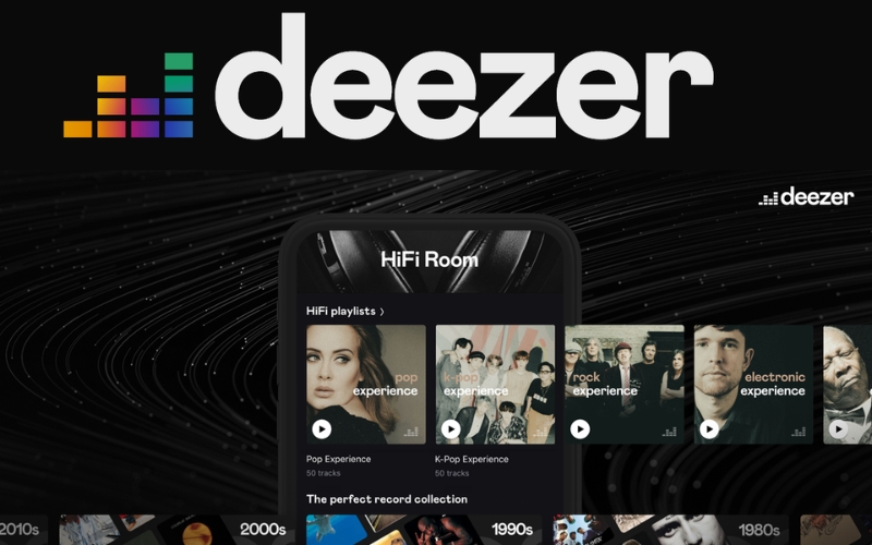 ứng dụng nghe nhạc trực tuyến Deezer