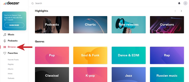 vào mục browse