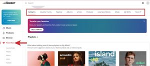 vào mục favorites