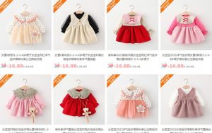 đặt hàng quần áo trẻ em Quảng Châu trên các sàn TMĐT Trung Quốc